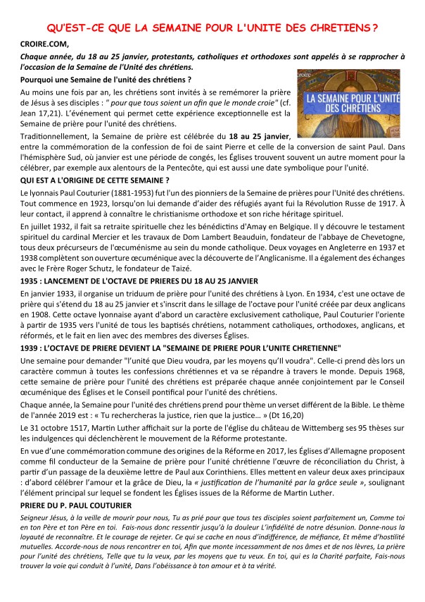 quest-ce-que-la-semaine-pour-lunite-des-chretiens